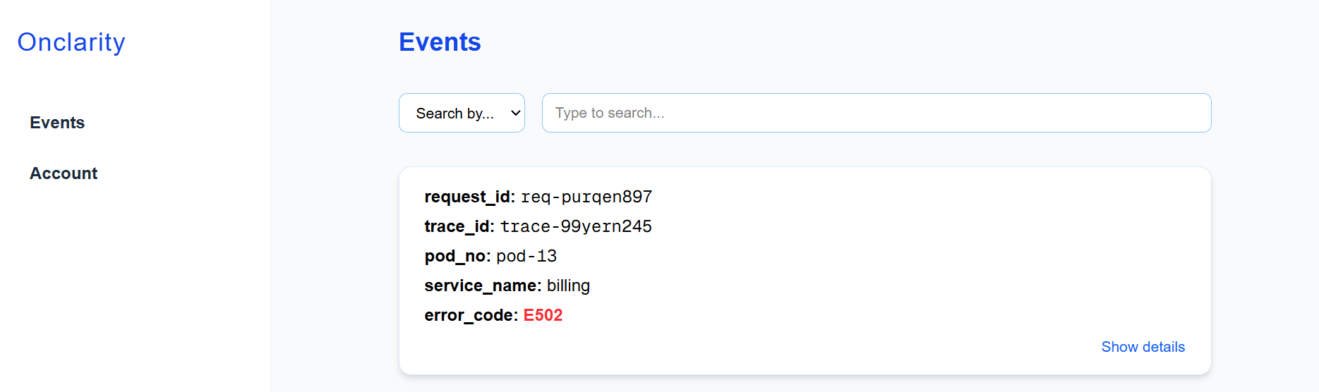 Onclarity Screenshot